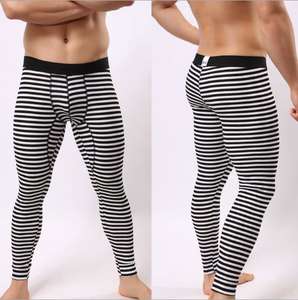 Fashion men stripe long john cotton