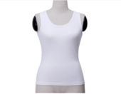 Custom plain white cotton camisole top