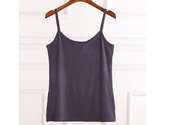 China underwear manufacturer plain cotton camisole for ladies